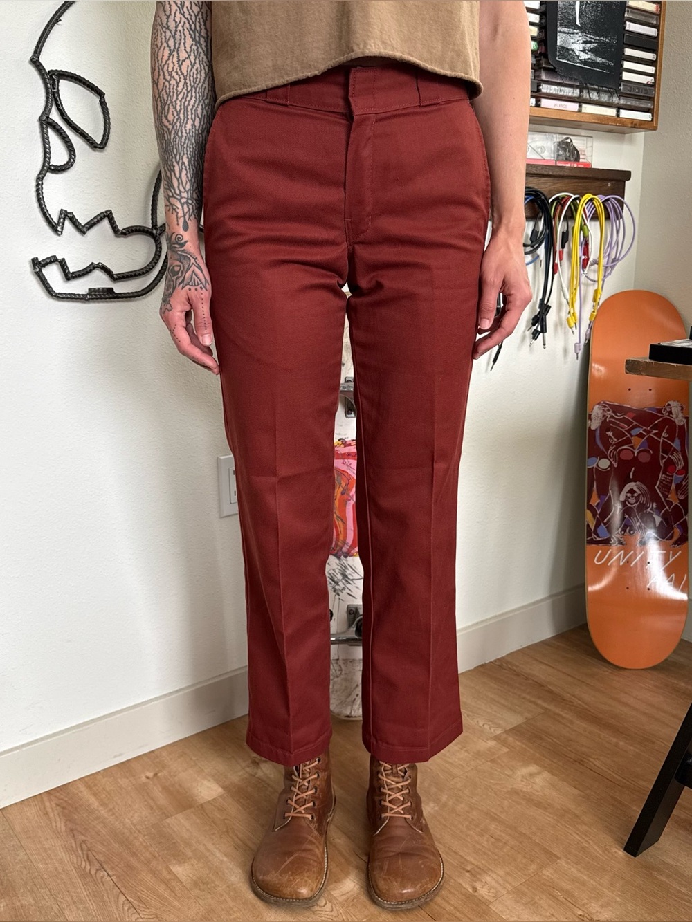 Dickies 874 Original Fit Fired Brick Skater Utility Pants ~ Size 28 X 29